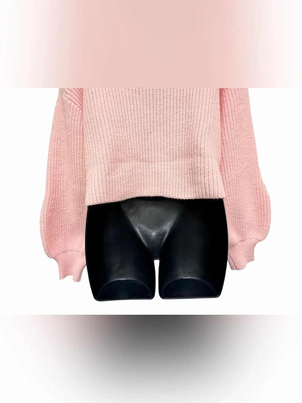 EDIKTED Sabrina Chunky Knit Cropped Cardigan Light Pink XS